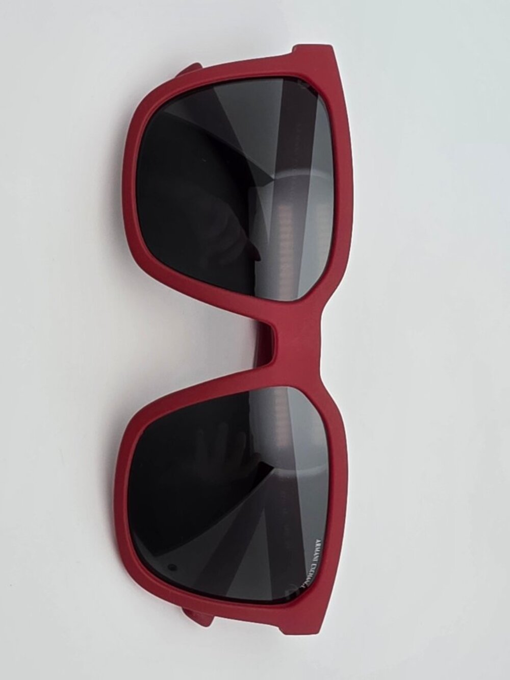 Armani Exchange AX4108S 827487 Red Frame Grey Lens Sunglasses w Case Brazil 57mm - Picture 11 of 15